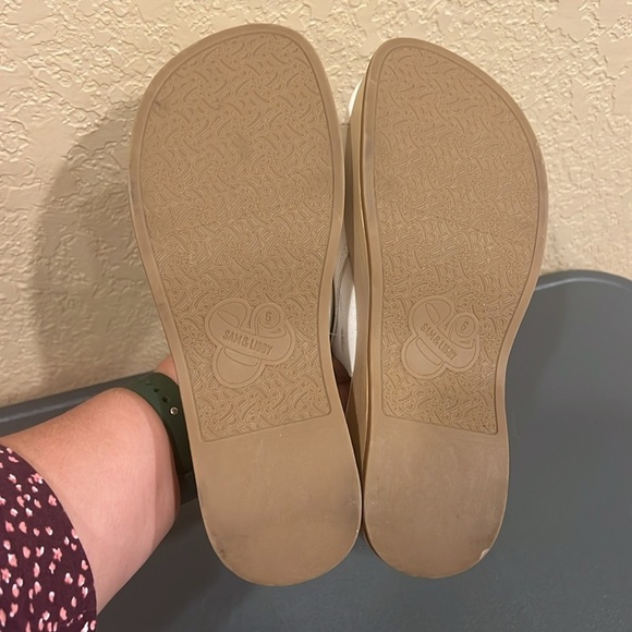 Sam & Libby Indie White Knot Platform Sandals Y2K Boho Retro Size 6 - Picture 13 of 16